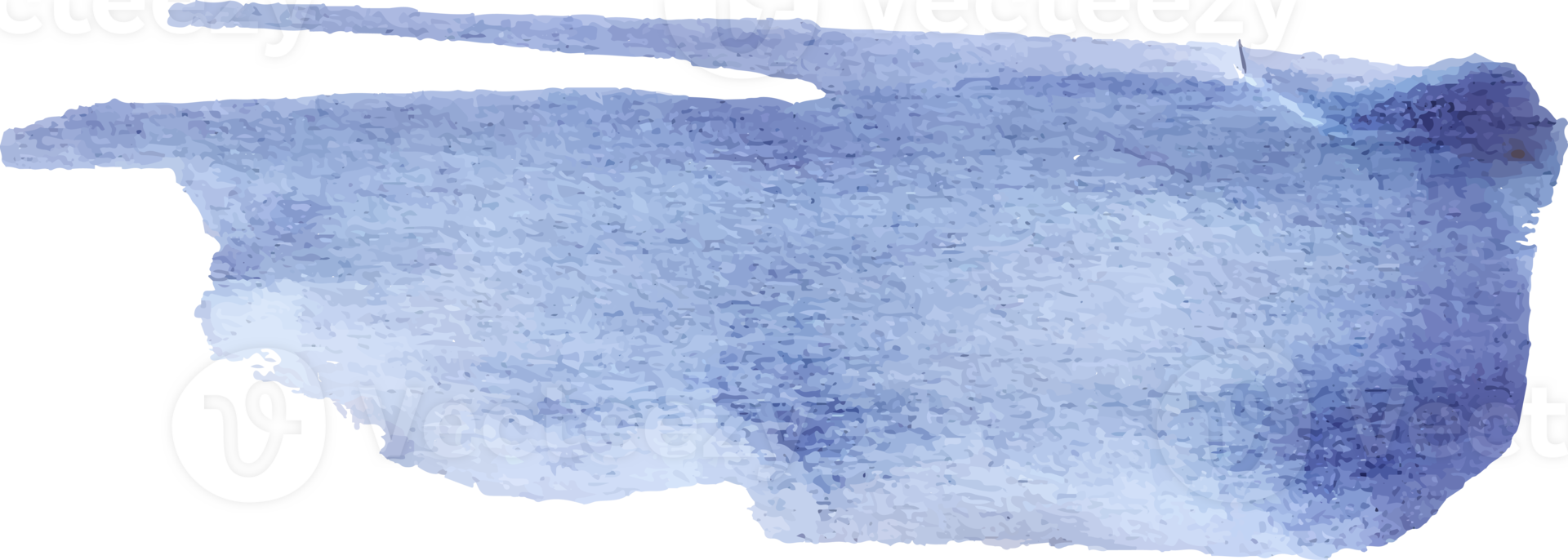 blue watercolor brush stroke element png