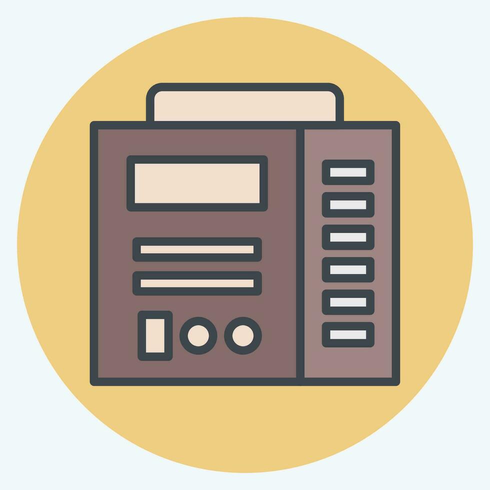 Icon Welding Machine. related to Welder Equipment symbol. color mate style. simple design editable. simple illustration vector