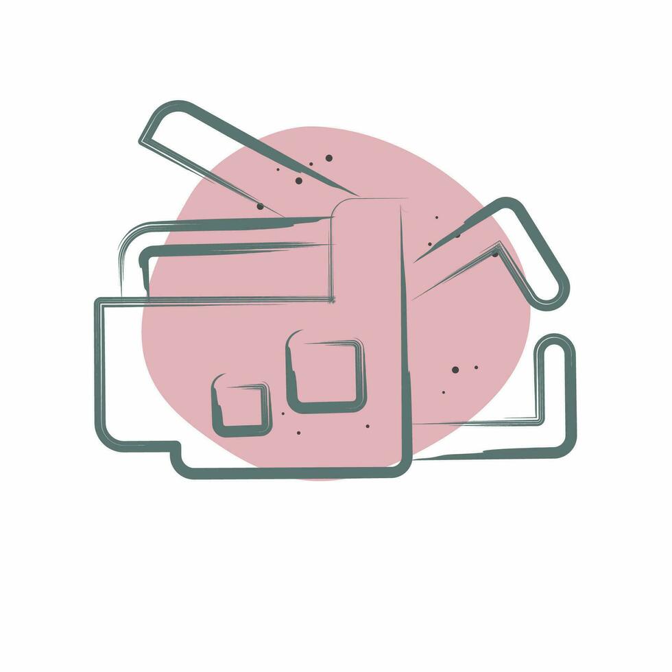 Icon Spot Welding. related to Welder Equipment symbol. Color Spot Style. simple design editable. simple illustration vector