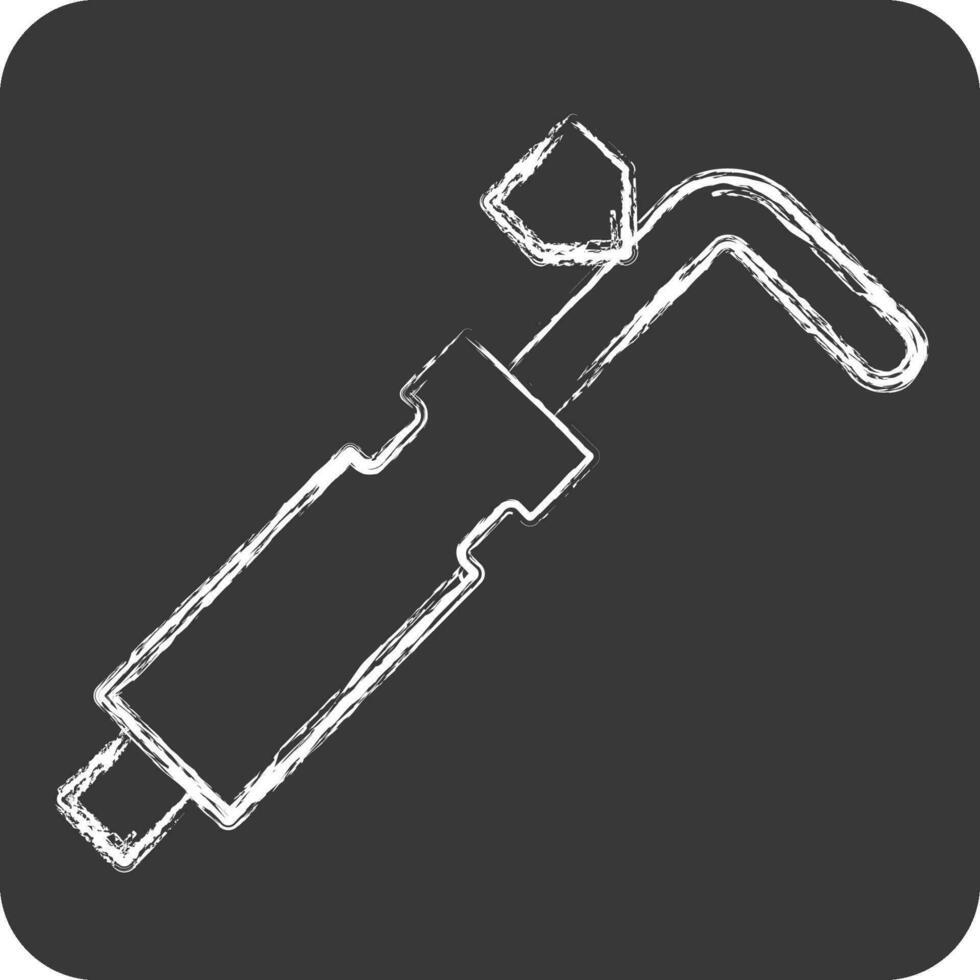 Icon Equipment. related to Welder Equipment symbol. chalk Style. simple design editable. simple illustration vector