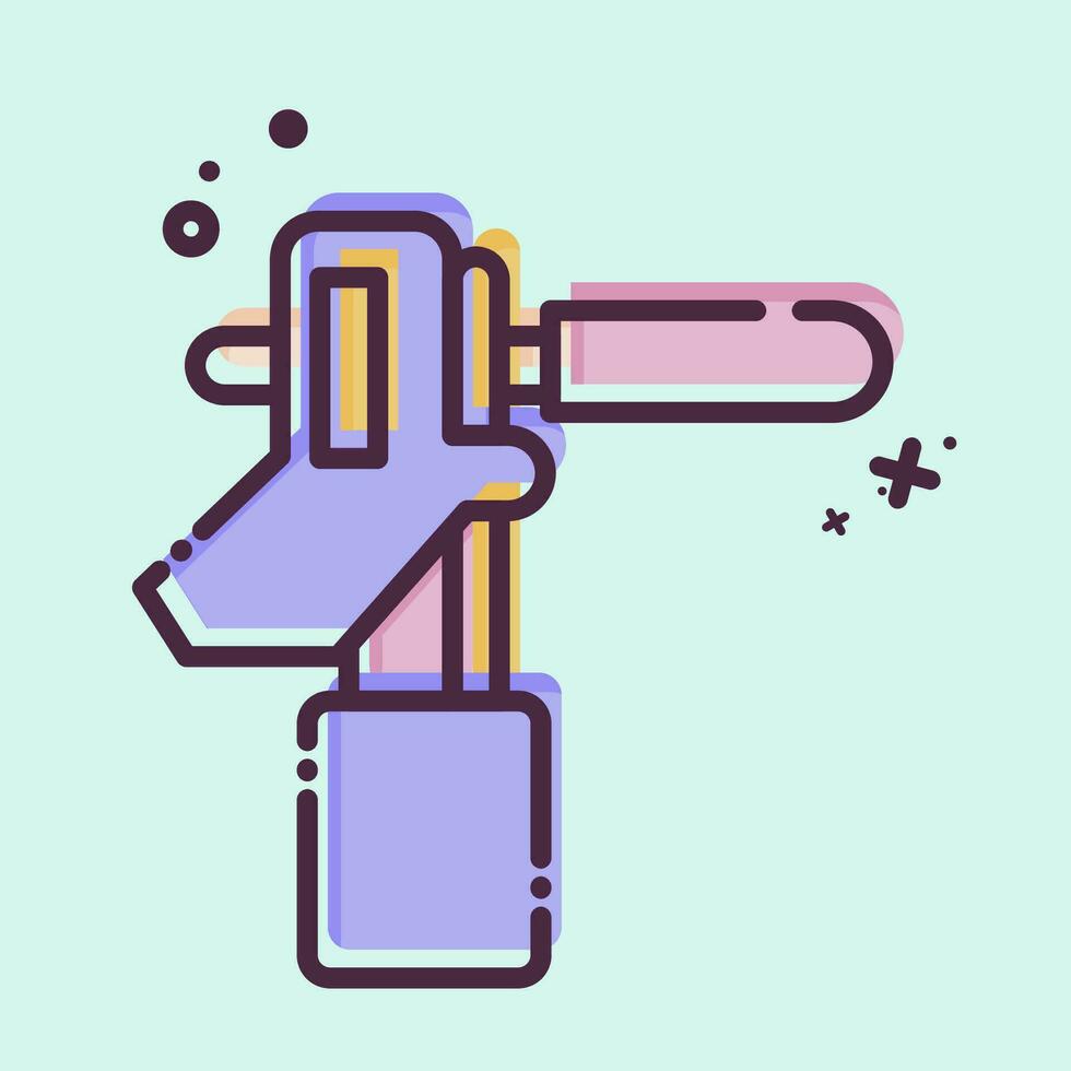 Icon Electrode Holder 3. related to Welder Equipment symbol. MBE style. simple design editable. simple illustration vector