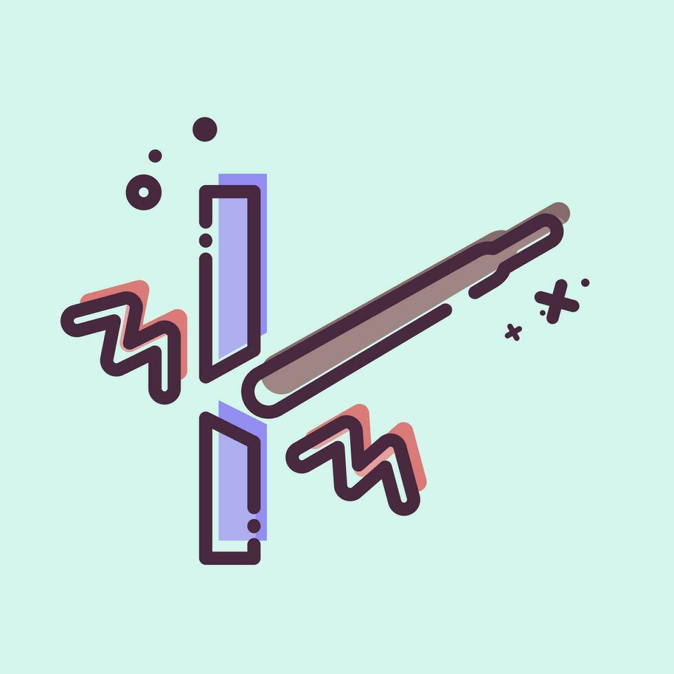 Icon Welding. related to Welder Equipment symbol. MBE style. simple design editable. simple illustration vector