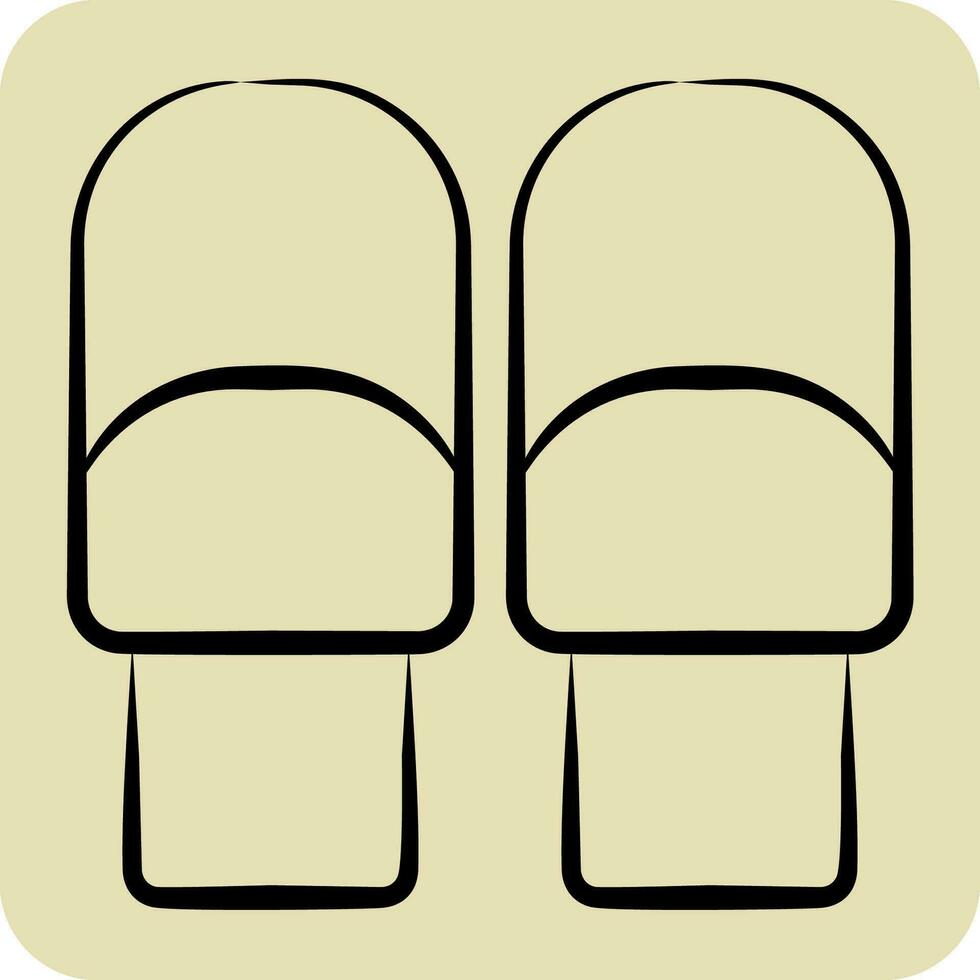 Icon Roll. related to Breakfast symbol. hand drawn style. simple design editable. simple illustration vector