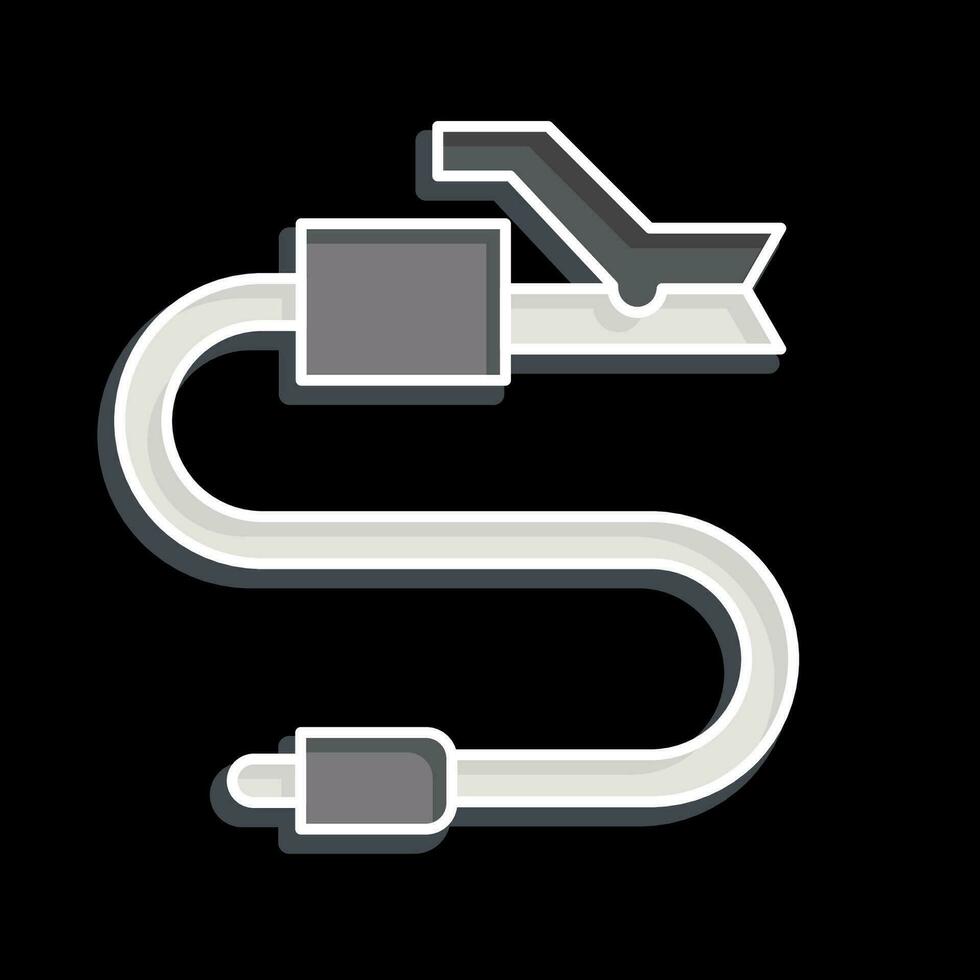 Icon Electrode Holder 1. related to Welder Equipment symbol. glossy style. simple design editable. simple illustration vector