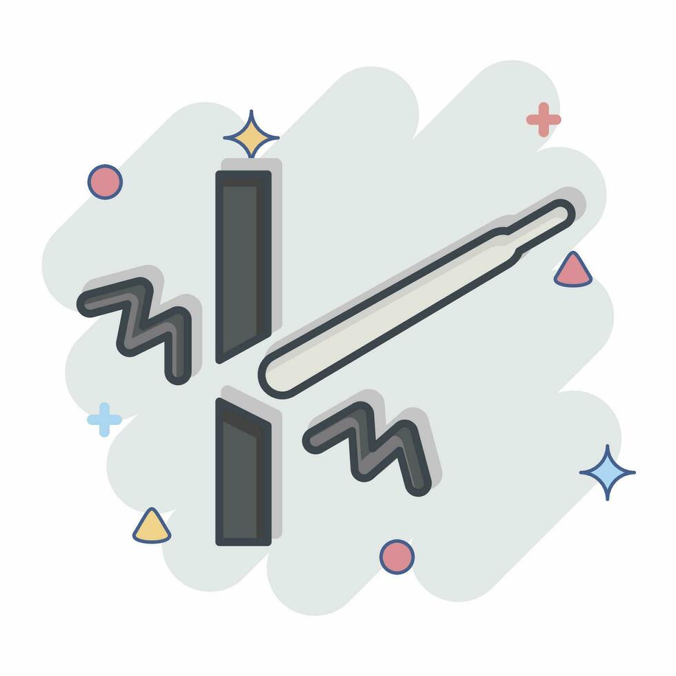 Icon Welding. related to Welder Equipment symbol. comic style. simple design editable. simple illustration vector
