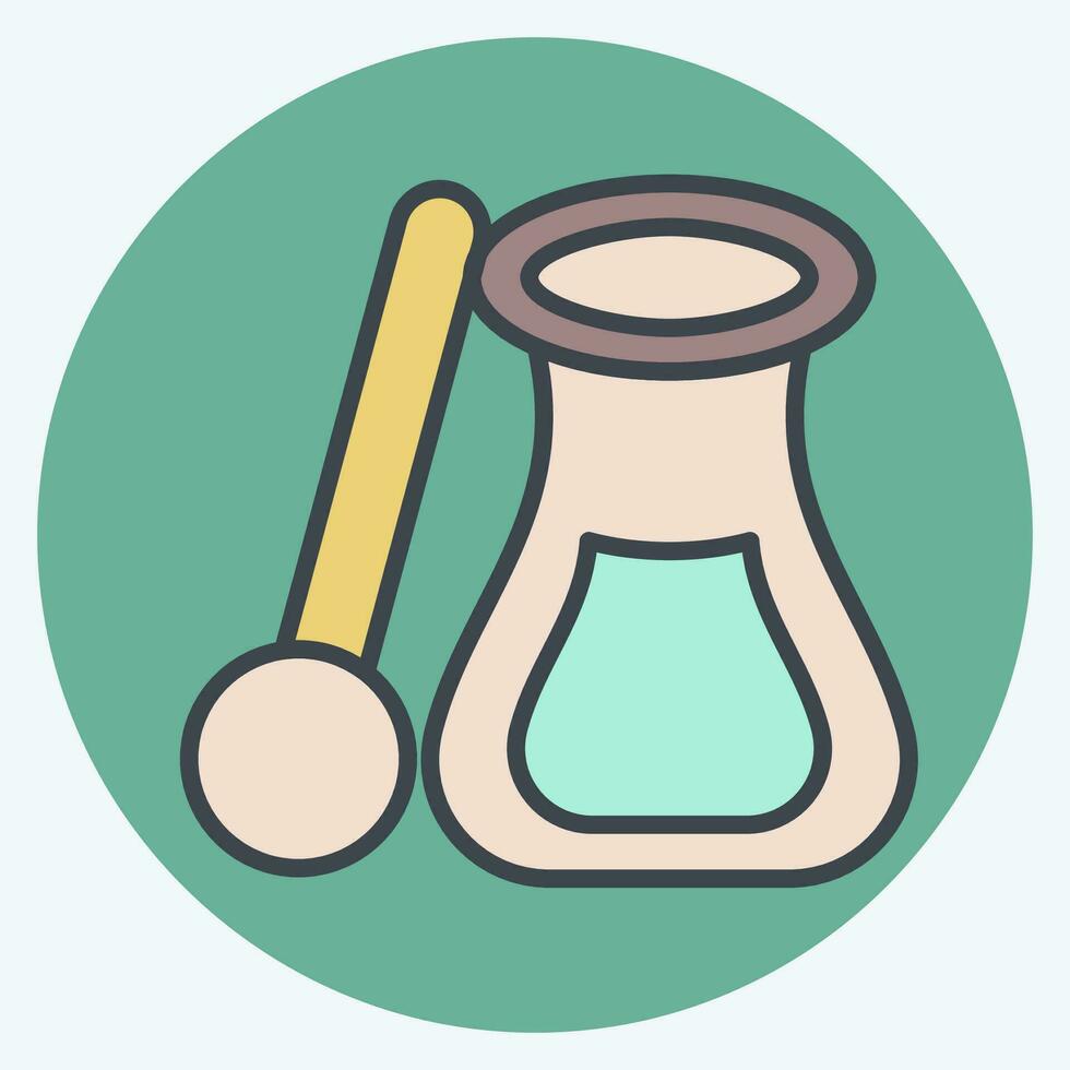 Icon Dressing. related to Breakfast symbol. color mate style. simple design editable. simple illustration vector