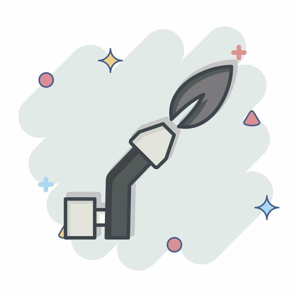 Icon Gas Welding. related to Welder Equipment symbol. comic style. simple design editable. simple illustration vector