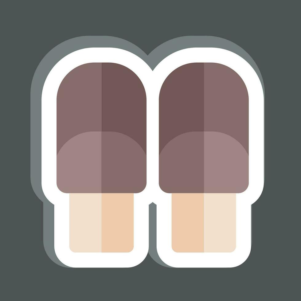 Sticker Roll. related to Breakfast symbol. simple design editable. simple illustration vector