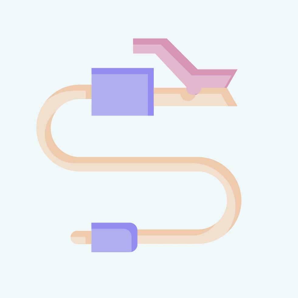 Icon Electrode Holder 1. related to Welder Equipment symbol. flat style. simple design editable. simple illustration vector