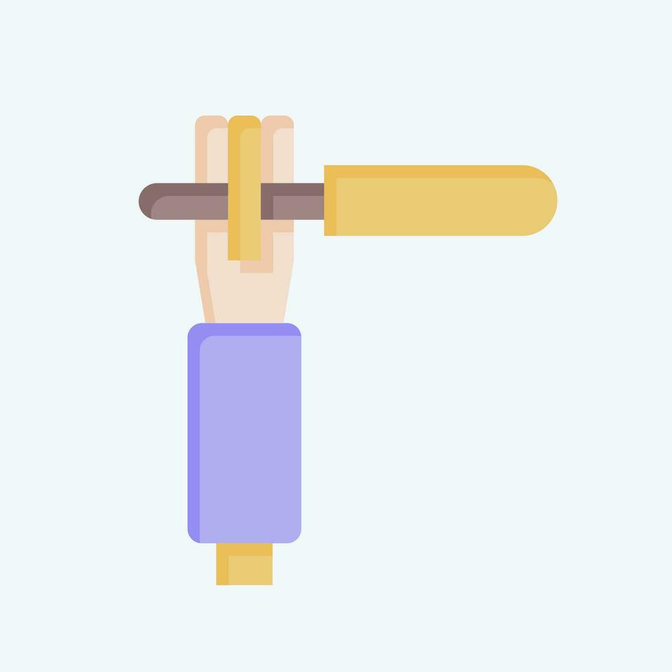 Icon Electrode Holder. related to Welder Equipment symbol. flat style. simple design editable. simple illustration vector