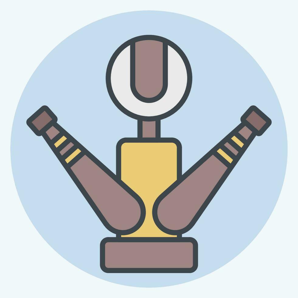 Icon Trophy. related to Baseball symbol. color mate style. simple design editable. simple illustration vector