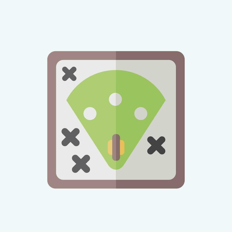 Icon Baseball Tactic. related to Baseball symbol. flat style. simple design editable. simple illustration vector