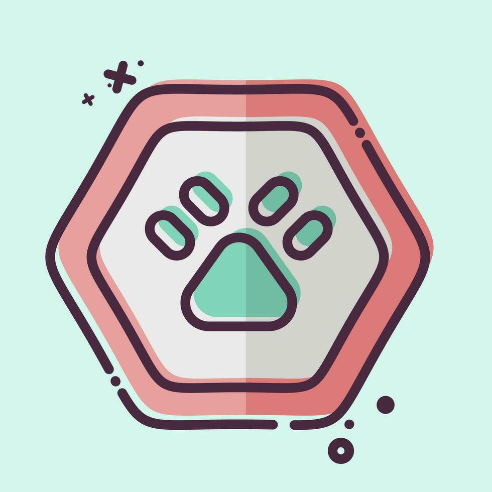 Icon Wild Life. related to Road Sign symbol. MBE style. simple design editable. simple illustration vector