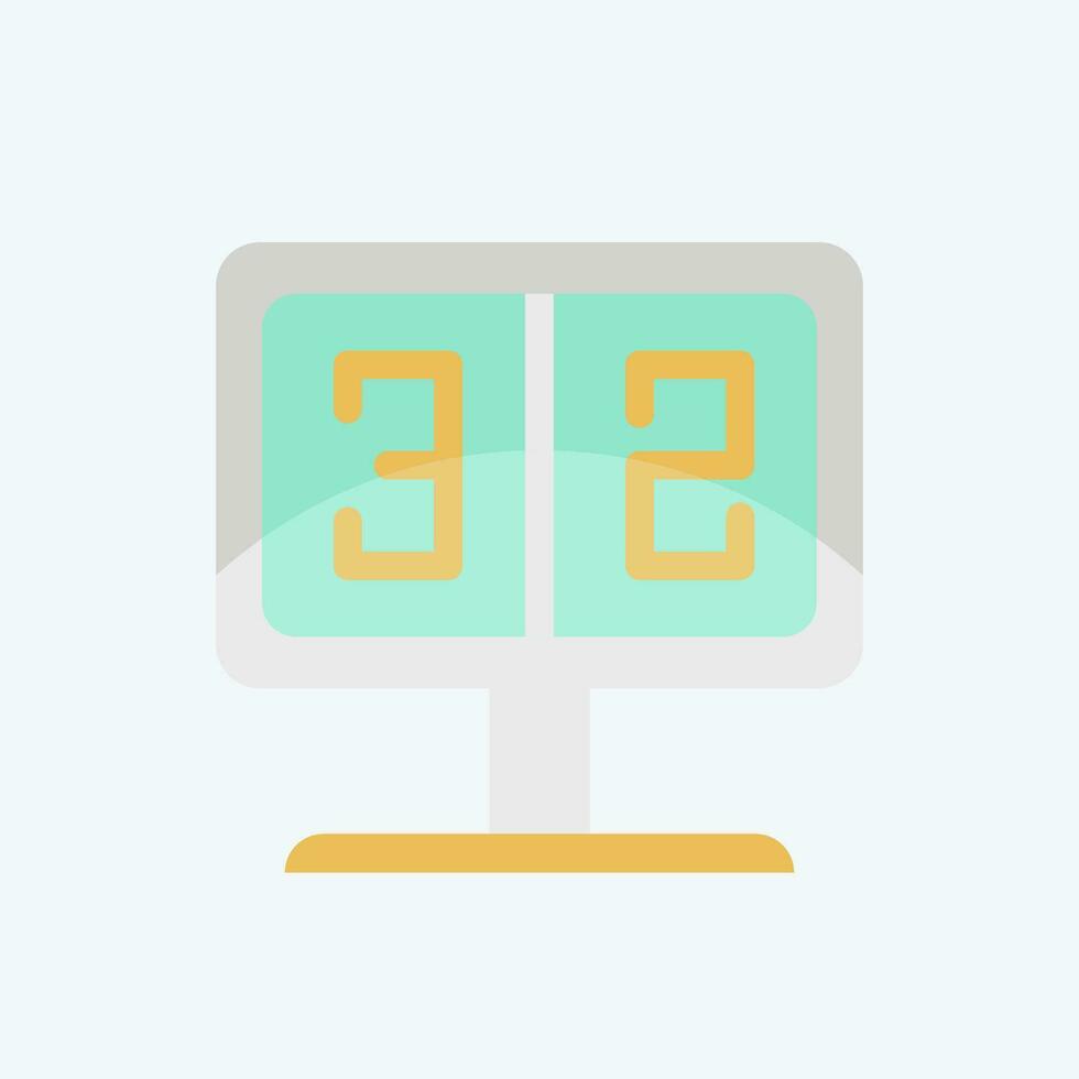 Icon Score. related to Baseball symbol. flat style. simple design editable. simple illustration vector
