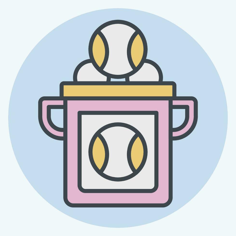 Icon Baseball Bucket. related to Baseball symbol. color mate style. simple design editable. simple illustration vector