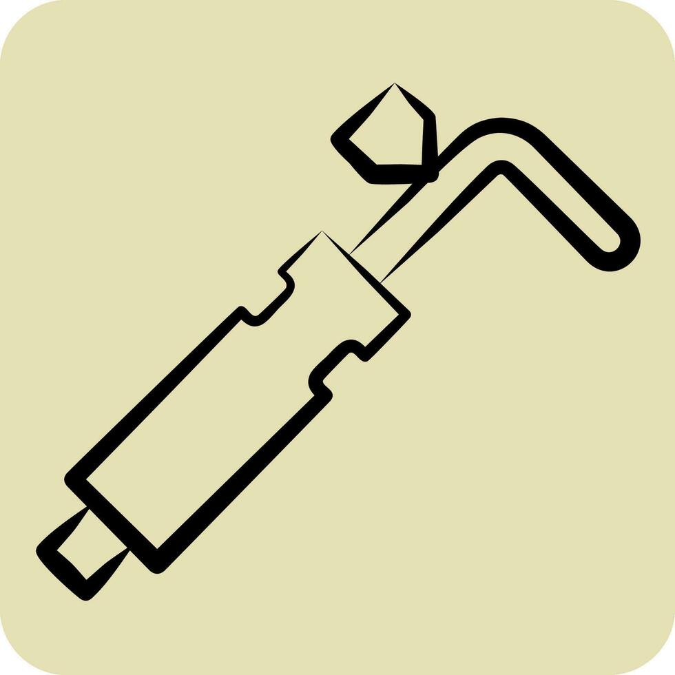 Icon Equipment. related to Welder Equipment symbol. hand drawn style. simple design editable. simple illustration vector