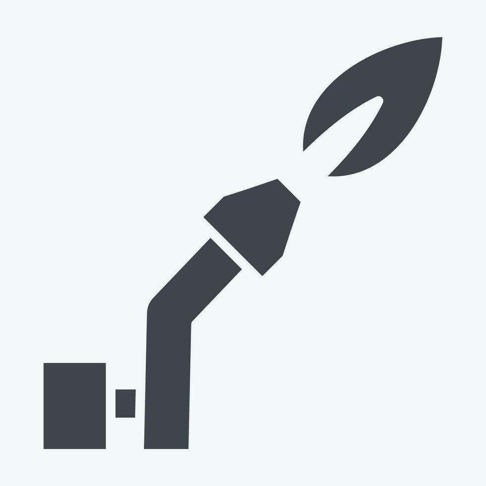 Icon Gas Welding. related to Welder Equipment symbol. glyph style. simple design editable. simple illustration vector