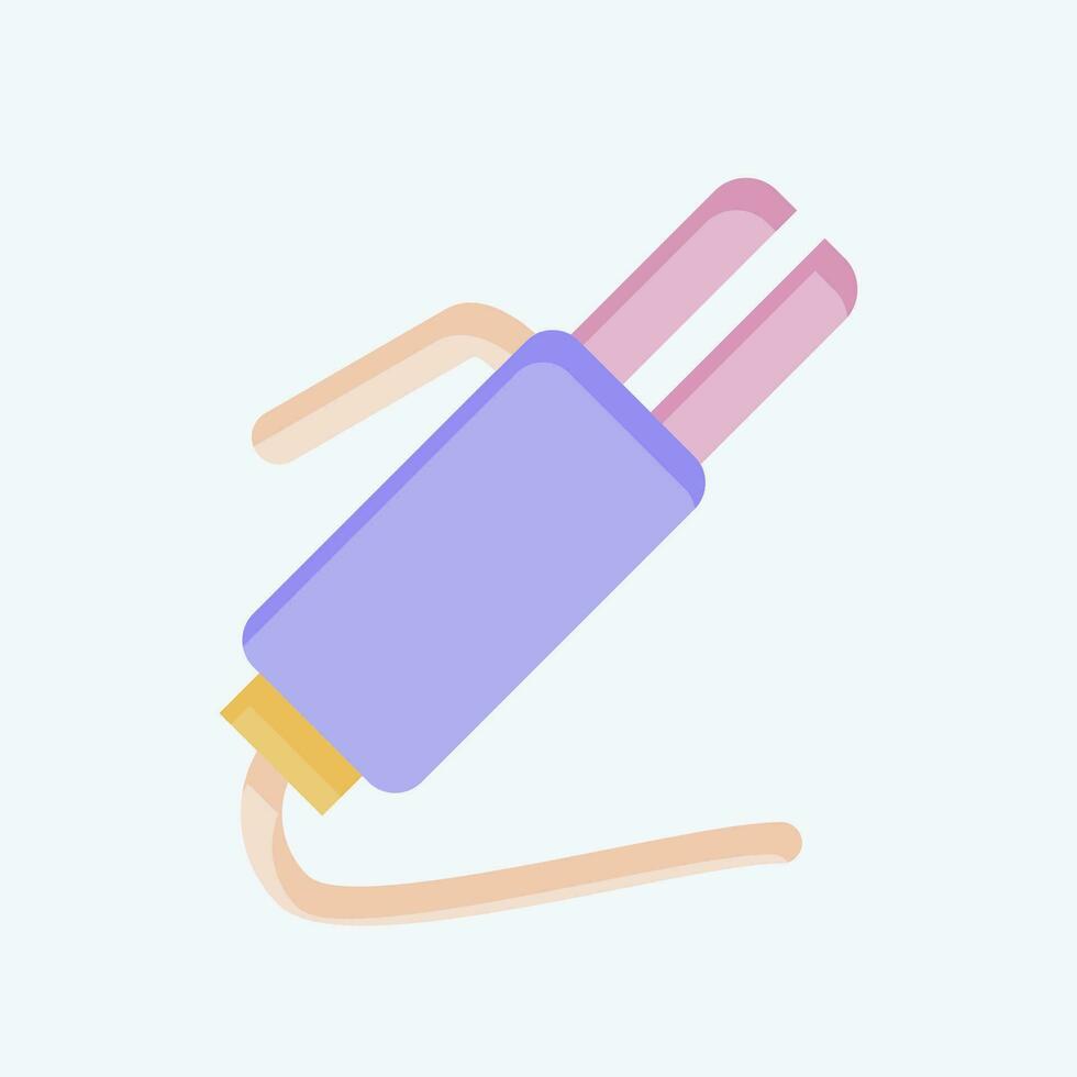 Icon Electrode Holder 2. related to Welder Equipment symbol. flat style. simple design editable. simple illustration vector