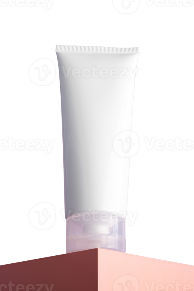 white cosmetic tube mockup png