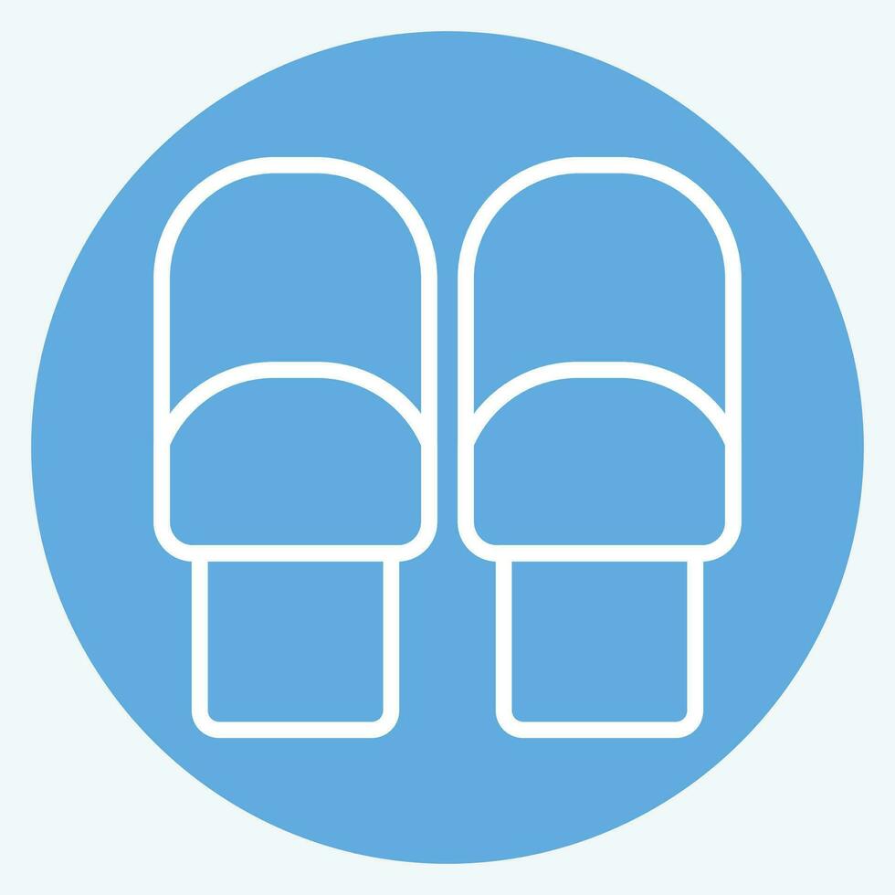 Icon Roll. related to Breakfast symbol. blue eyes style. simple design editable. simple illustration vector