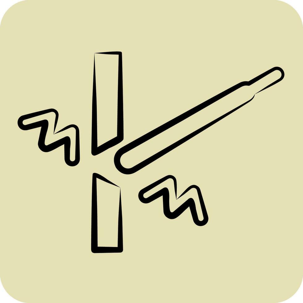 Icon Welding. related to Welder Equipment symbol. hand drawn style. simple design editable. simple illustration vector