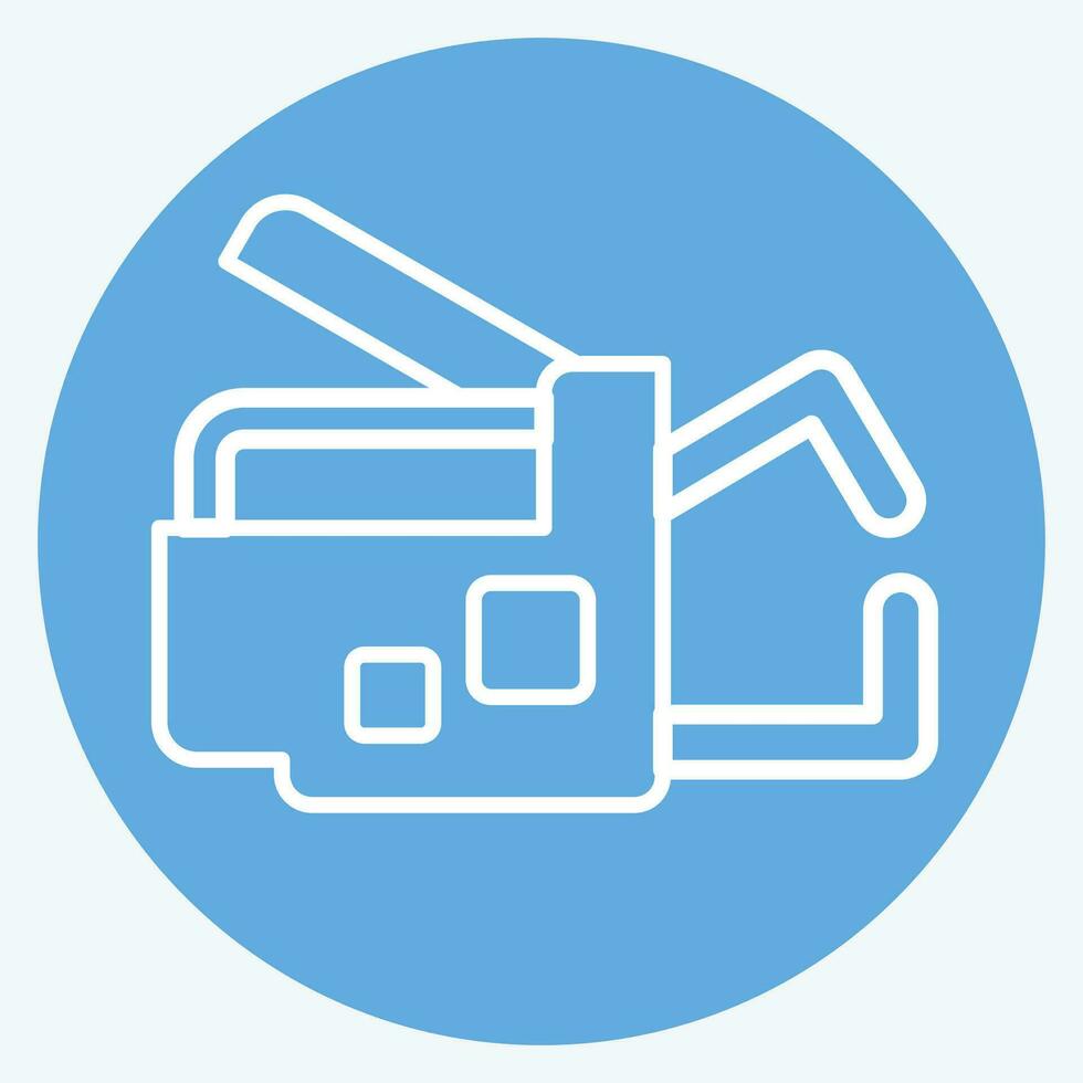 Icon Spot Welding. related to Welder Equipment symbol. blue eyes style. simple design editable. simple illustration vector