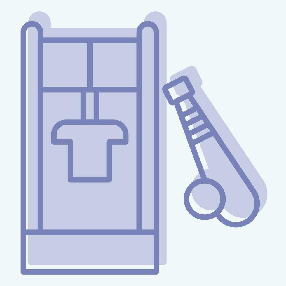 Icon Locker. related to Baseball symbol. two tone style. simple design editable. simple illustration vector