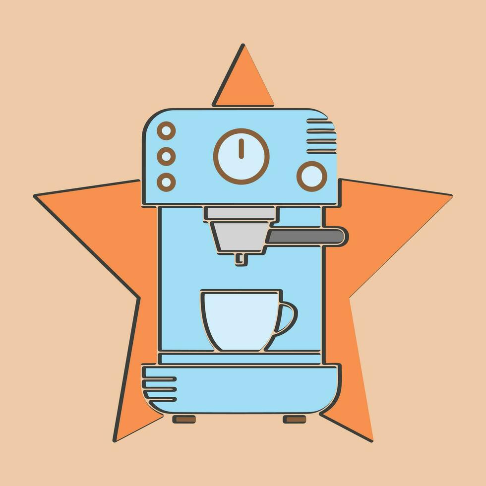café logo diseño con creativo único concepto vector