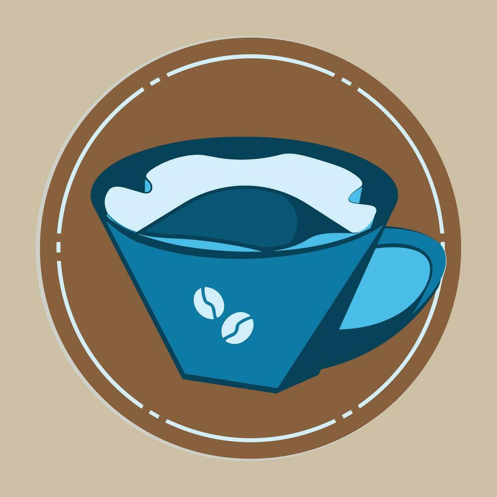 Coffee logo design with creative unique concept vector