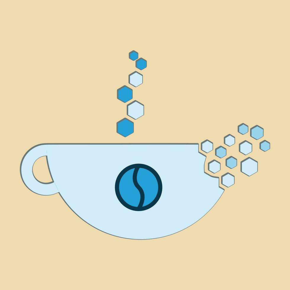 Coffee logo design with creative unique concept vector