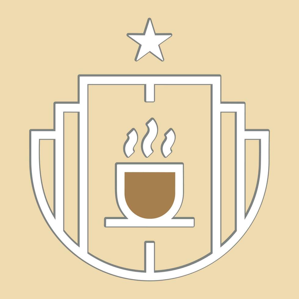 Coffee logo design with creative unique concept vector