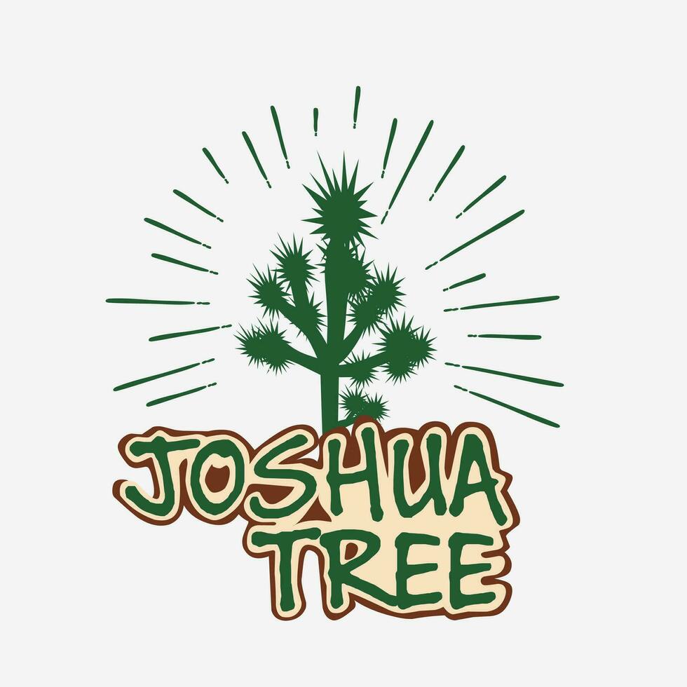 Joshua árbol vector Perfecto para pegatina, imprimir, camiseta diseño , etc