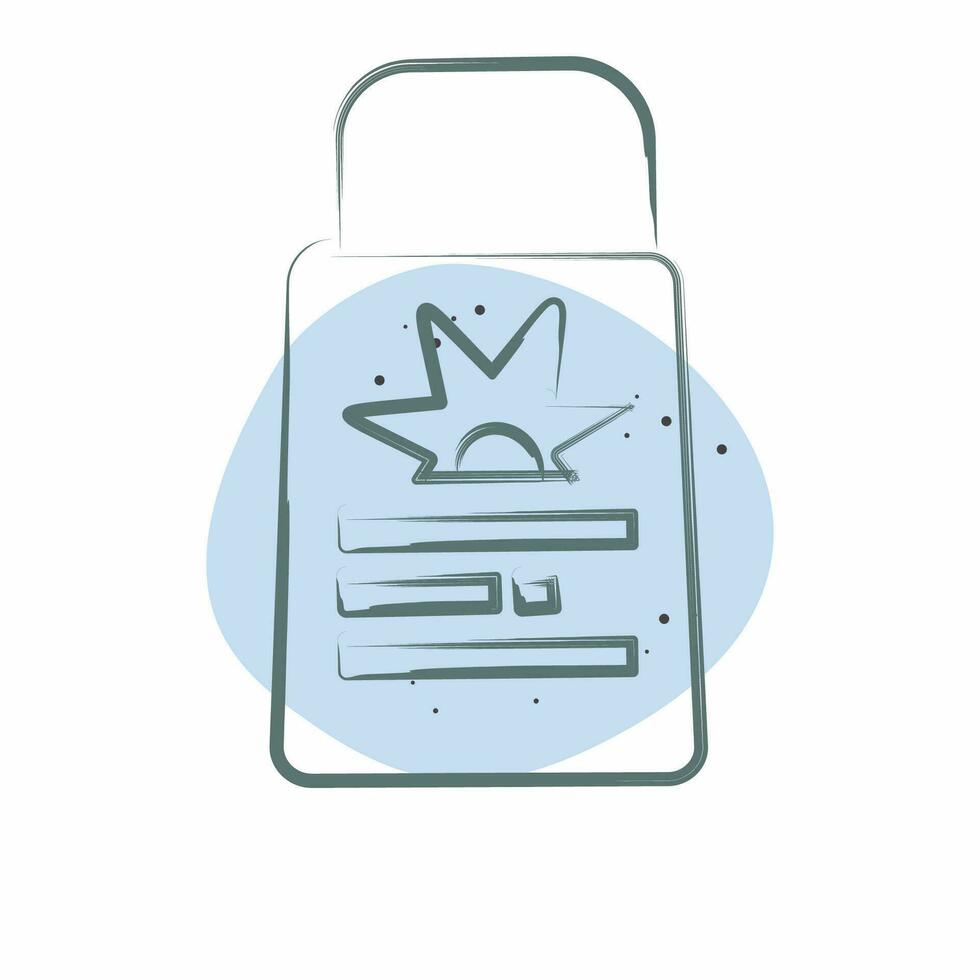 Icon Sunscreen. related to Baseball symbol. Color Spot Style. simple design editable. simple illustration vector