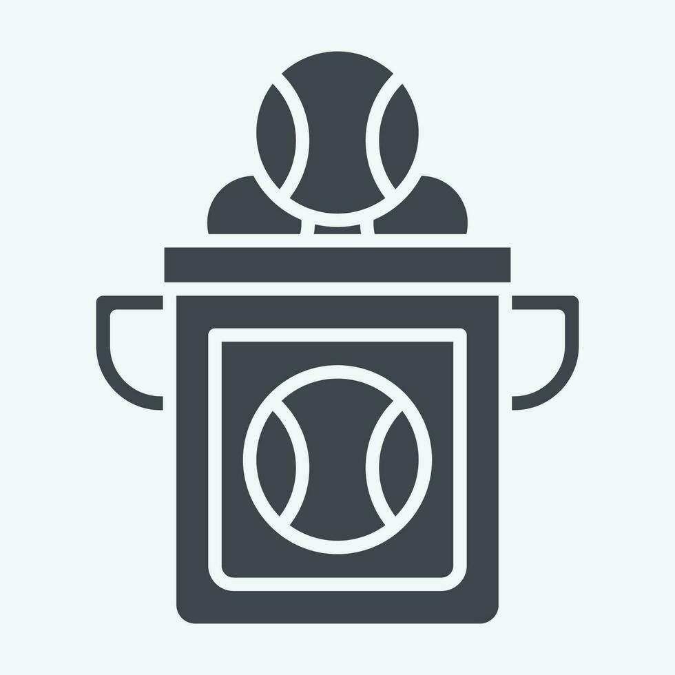 Icon Baseball Bucket. related to Baseball symbol. glyph style. simple design editable. simple illustration vector