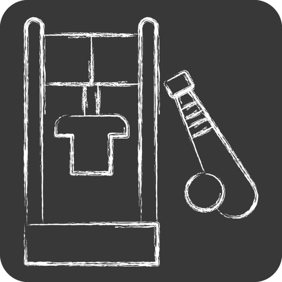 Icon Locker. related to Baseball symbol. chalk Style. simple design editable. simple illustration vector