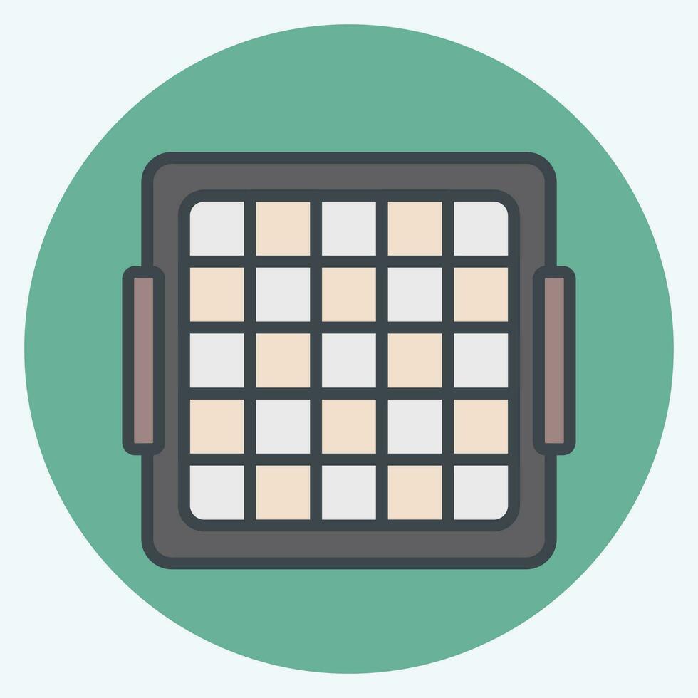 Icon Baseball Rebound Net. related to Baseball symbol. color mate style. simple design editable. simple illustration vector