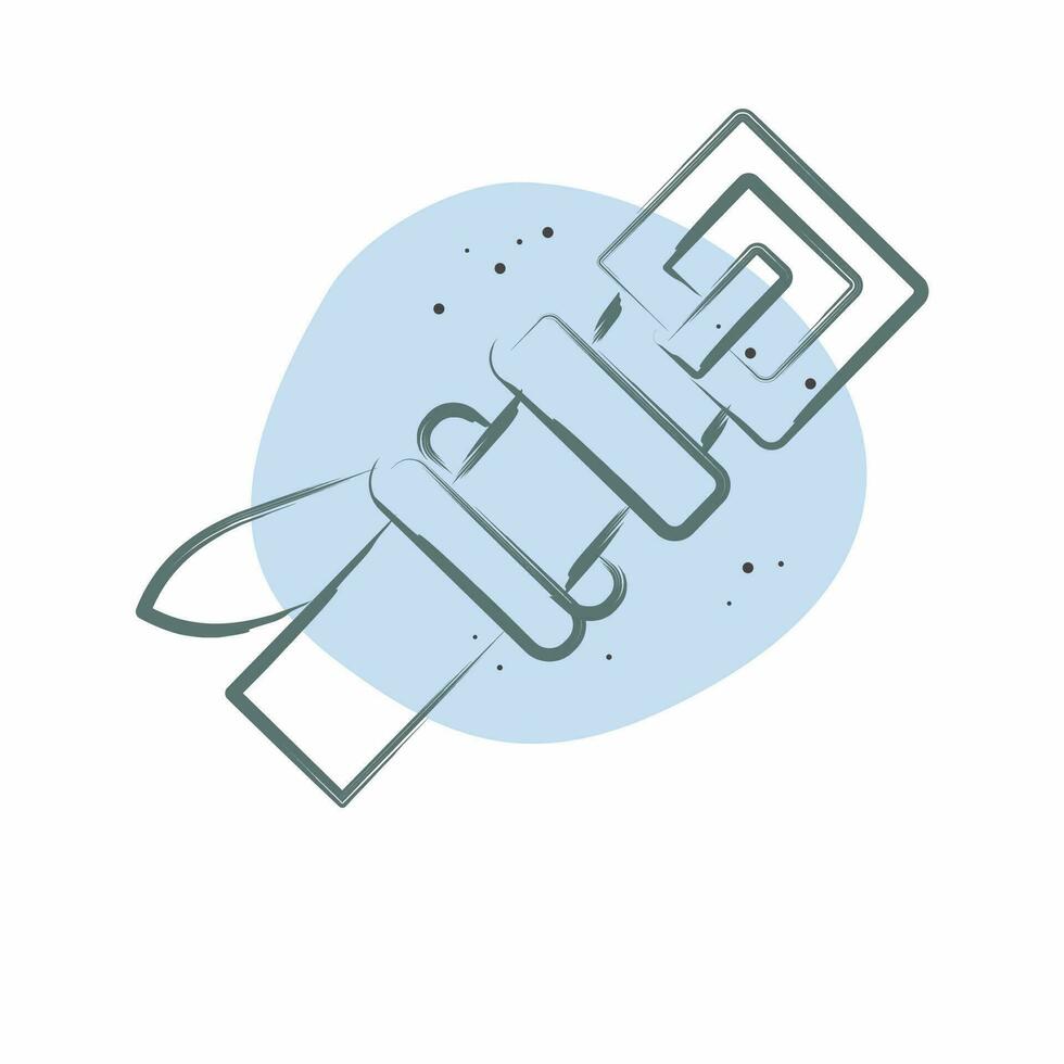 Icon Baseball Belt. related to Baseball symbol. Color Spot Style. simple design editable. simple illustration vector