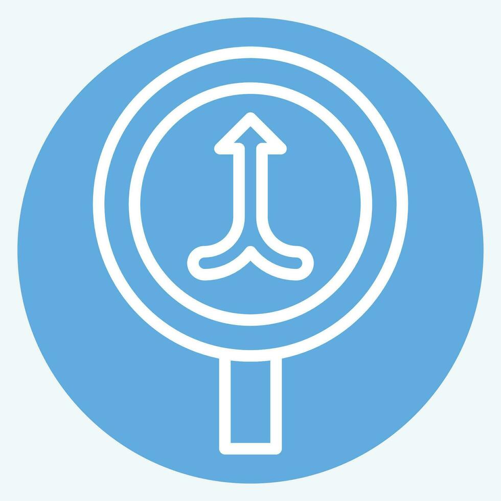 Icon Merge. related to Road Sign symbol. blue eyes style. simple design editable. simple illustration vector