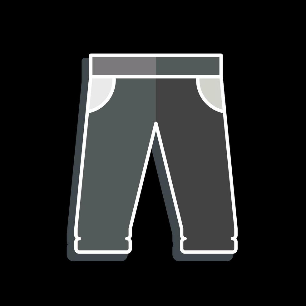 Icon Baseball Pants. related to Baseball symbol. glossy style. simple design editable. simple illustration vector