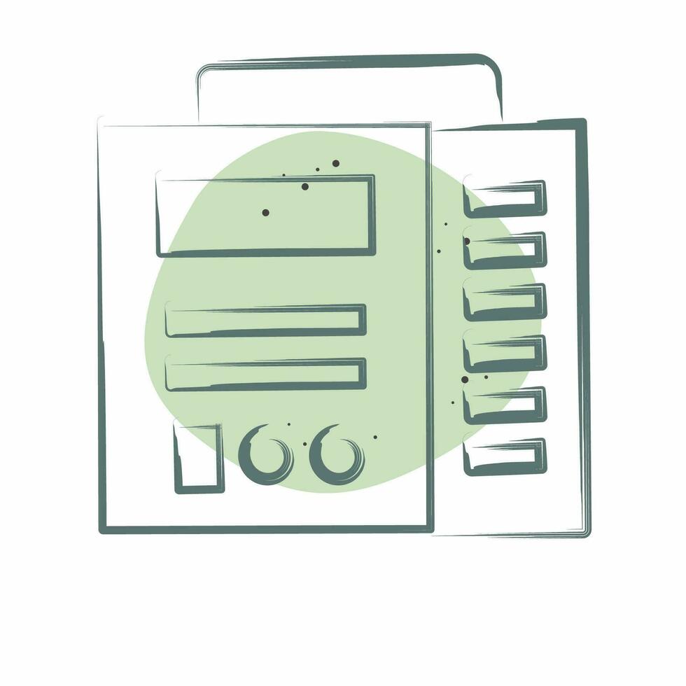Icon Welding Machine. related to Welder Equipment symbol. Color Spot Style. simple design editable. simple illustration vector