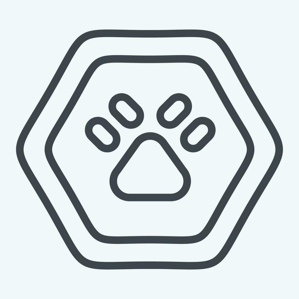 Icon Wild Life. related to Road Sign symbol. line style. simple design editable. simple illustration vector