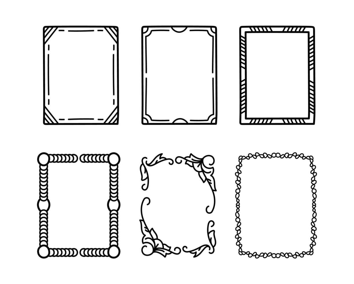 Hand drawn doodle frame pack 30186662 Vector Art at Vecteezy