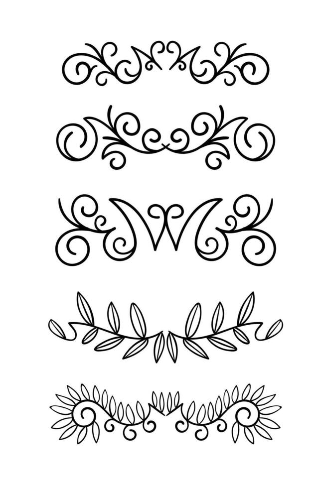 Set ornament divider collection 30186719 Vector Art at Vecteezy