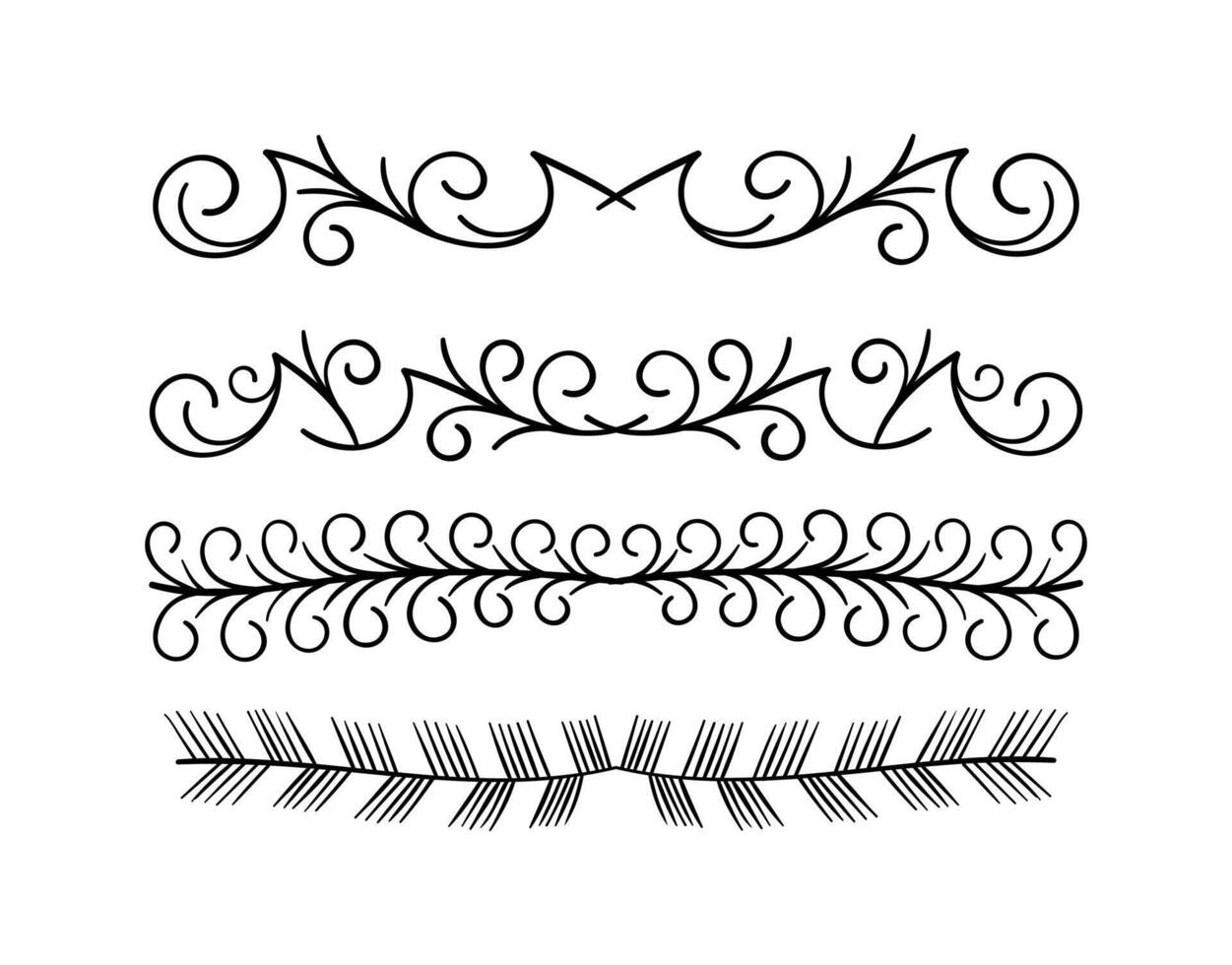 Set ornament divider collection 30186940 Vector Art at Vecteezy
