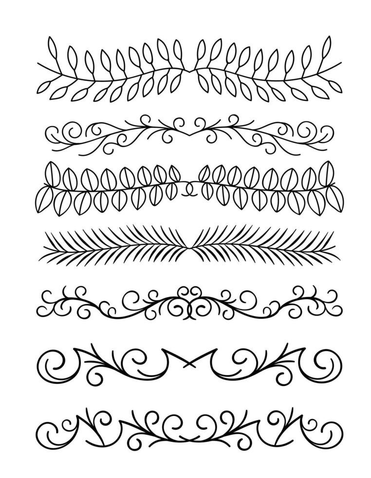 Set ornament divider collection 30186994 Vector Art at Vecteezy