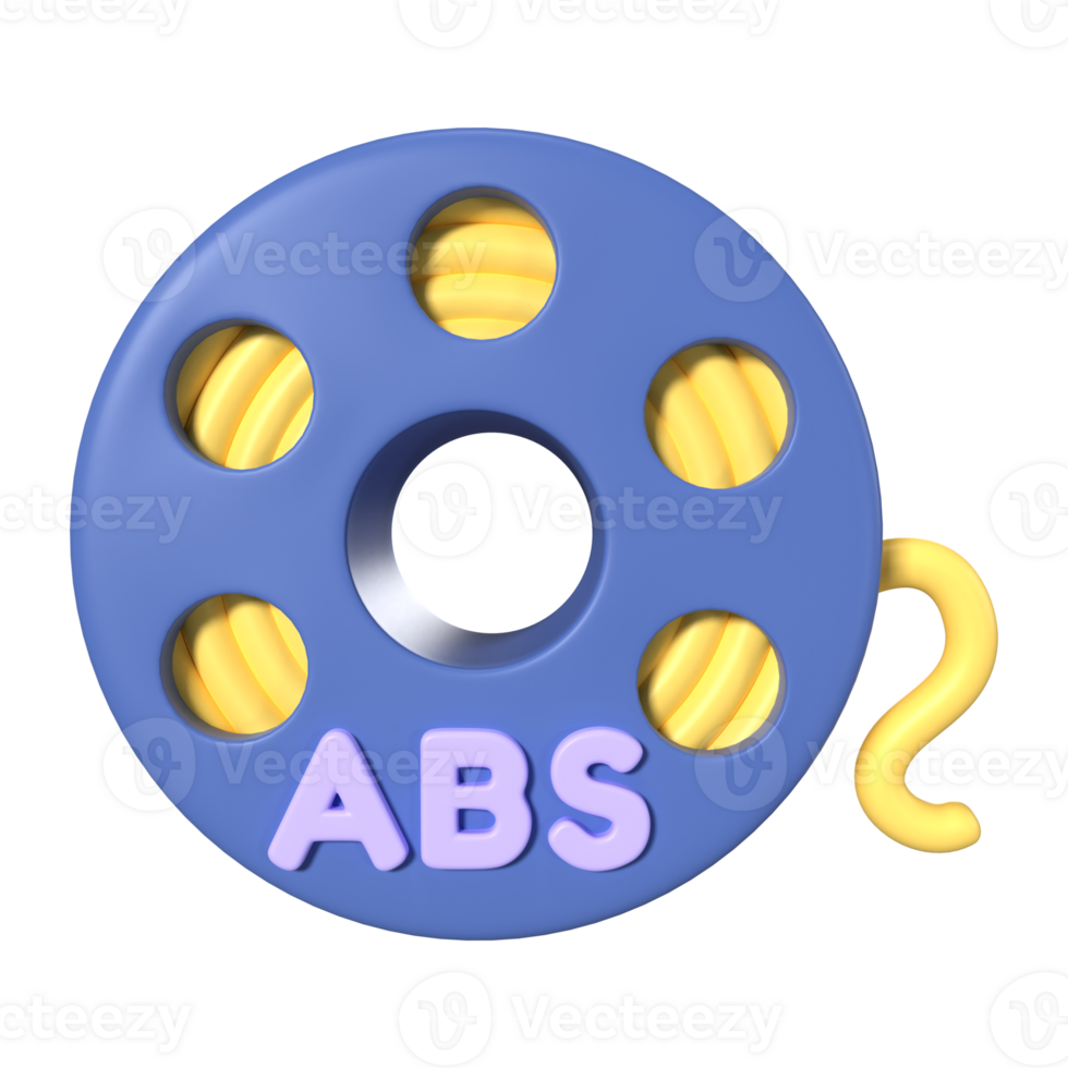 ABS Filament Spool 3D Illustration Icon 30187030 PNG