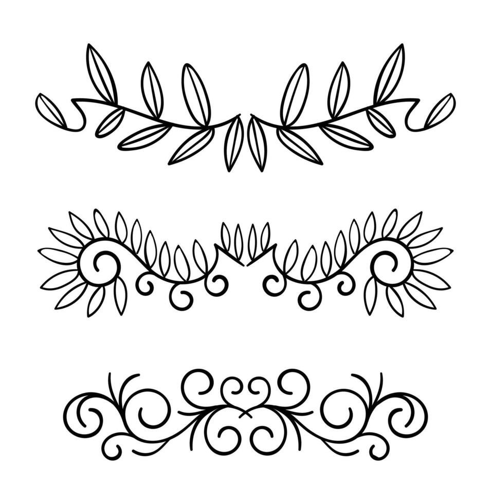 Set ornament divider collection 30187124 Vector Art at Vecteezy