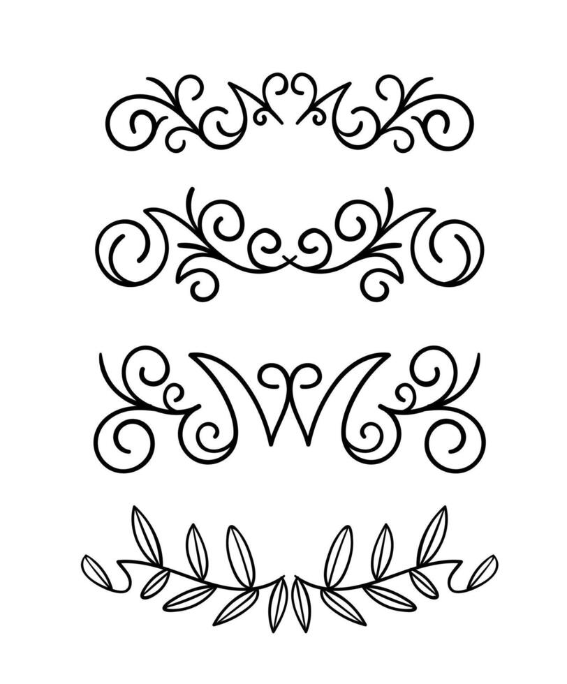 Set ornament divider collection 30187137 Vector Art at Vecteezy