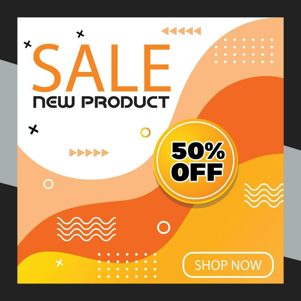 social media post design vector template
