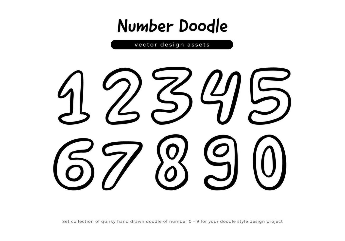 template preview doodle asset vector